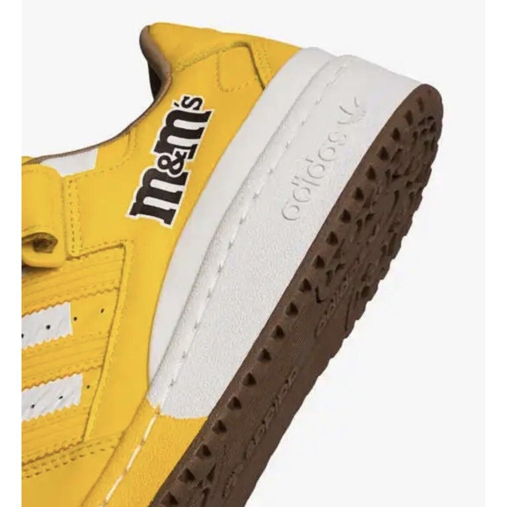 adidas Forum Low 84 x M&M's Shoes Yellow White GY6317 Men's Size 10.5 NEW - Picture 3 of 9